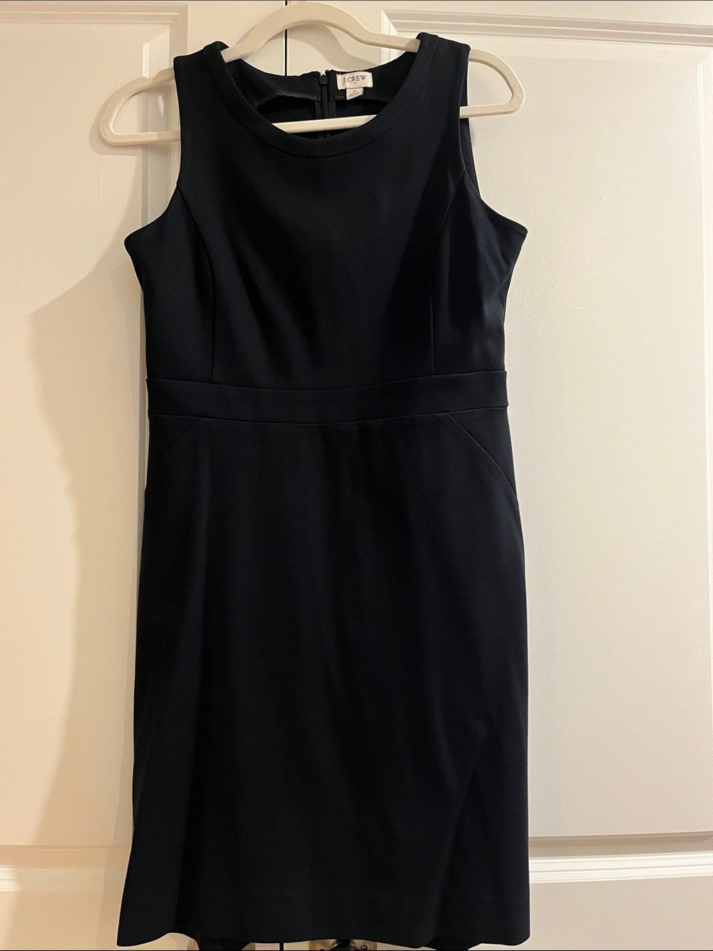 J. Crew Navy Blue Sleeveless Sheath Dress